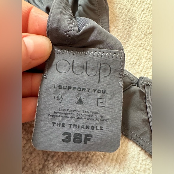 Cuup Women’s The Triangle Bra Slate (Size 38F) - Picture 9 of 10